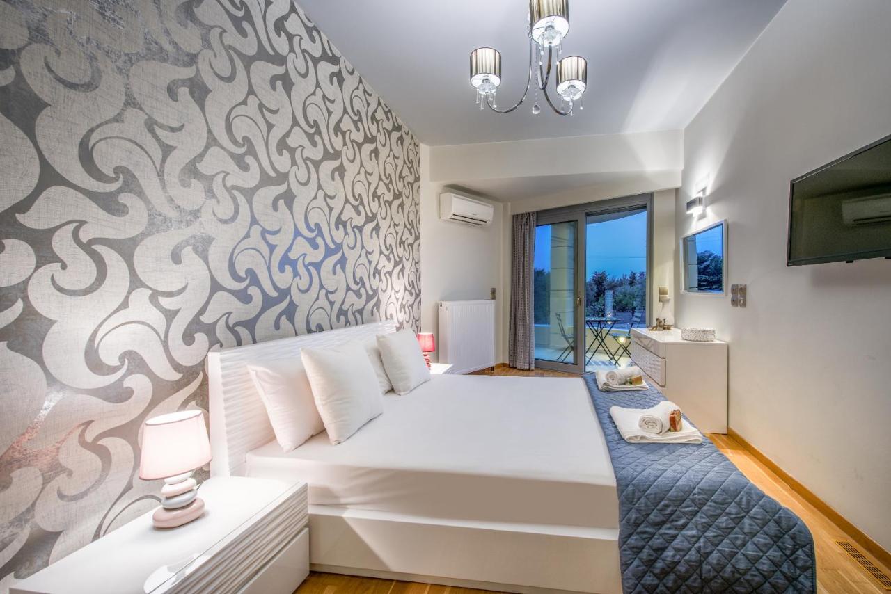 Astarte Villas - Istar Villa With Tennis Court Makhairadhon Экстерьер фото