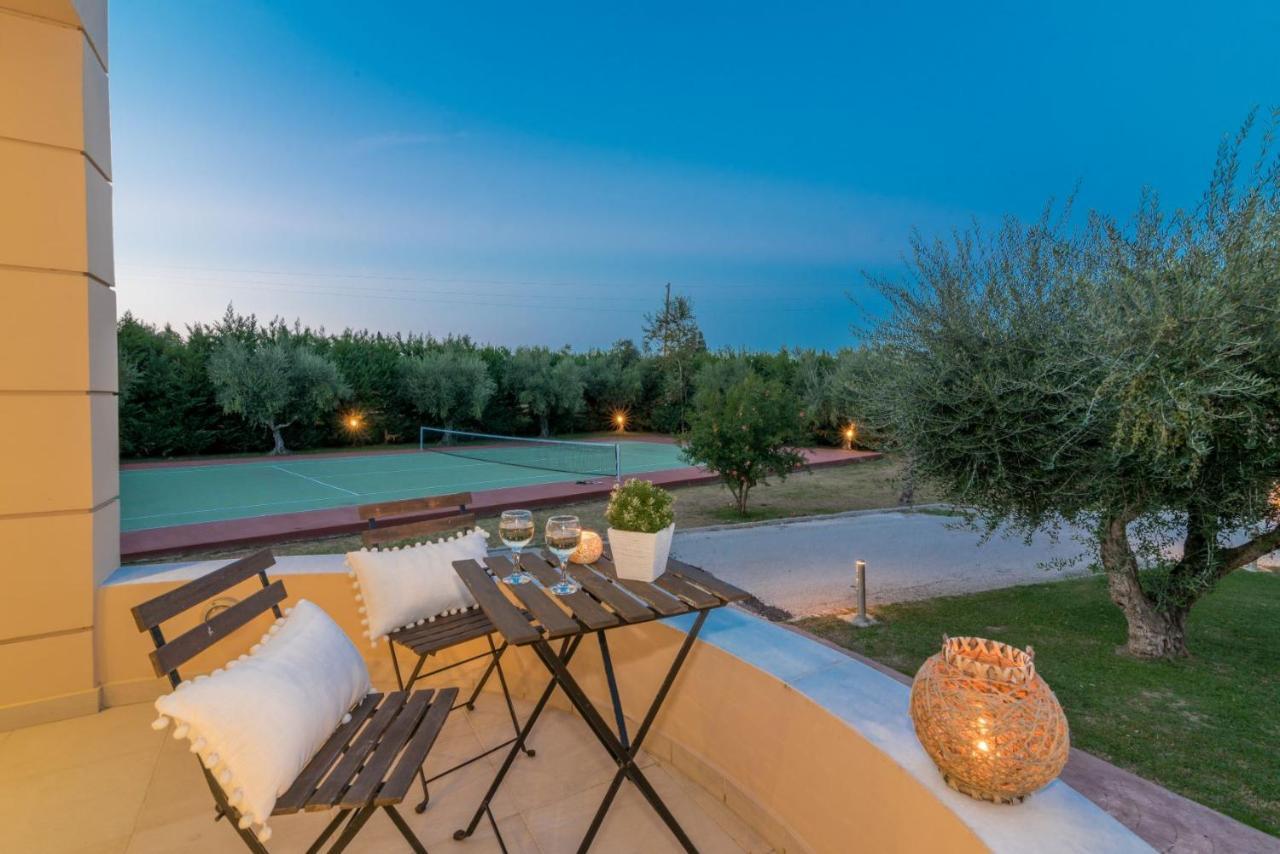 Astarte Villas - Istar Villa With Tennis Court Makhairadhon Экстерьер фото